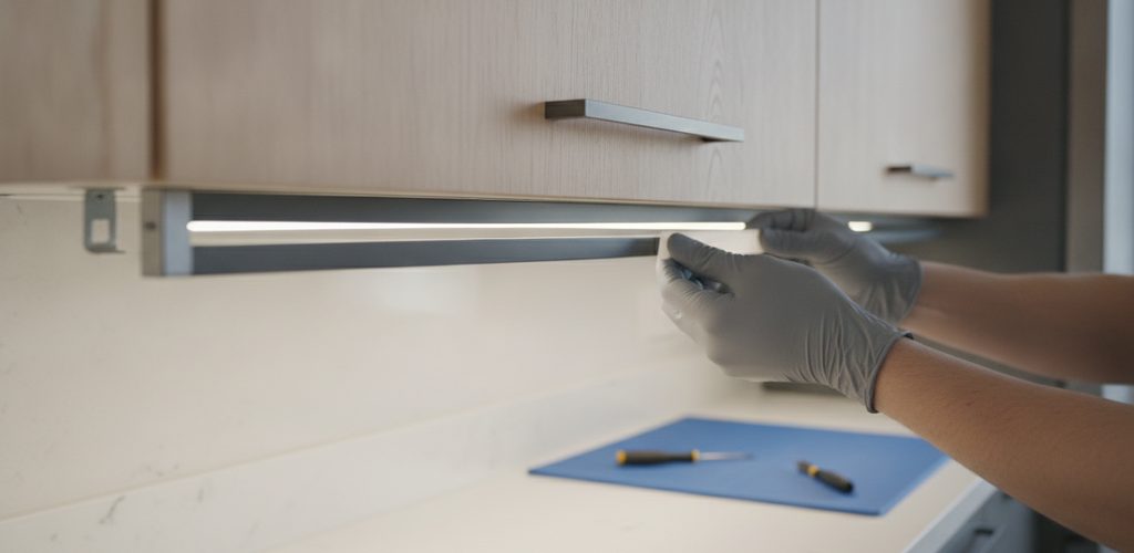 Alu-Profil mit Diffusor und Endkappen befestigen: drei Montagearten