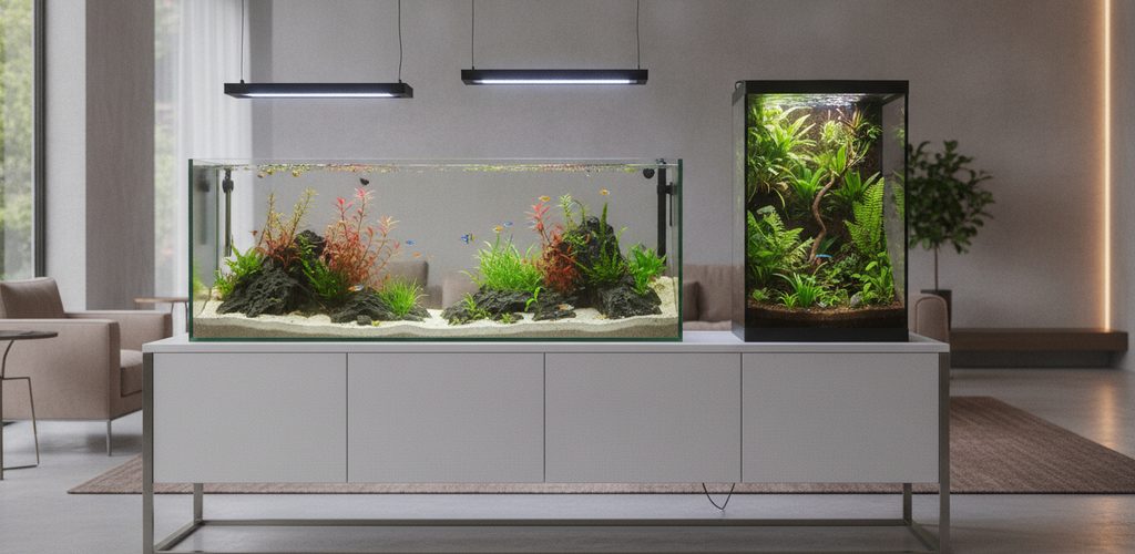 Aquarium und Terrarium beleuchten: Spektrum, Lichtdauer und UVB