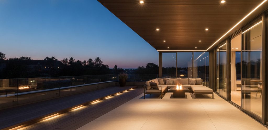 Balkon, Terrasse und Wintergarten beleuchten: Lux, Schutzart, Montage