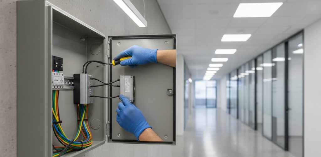EMV-Filter für LED-Beleuchtung einbauen: Anschluss, Erdung, Prüfung