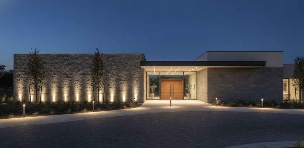 Fassade und Außenbereich beleuchten: Lux-Werte, Lichtfarbe, Kosten