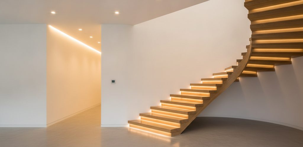 Flur, Diele und Treppe beleuchten: Lux-Werte, Lichtfarbe, Sensoren