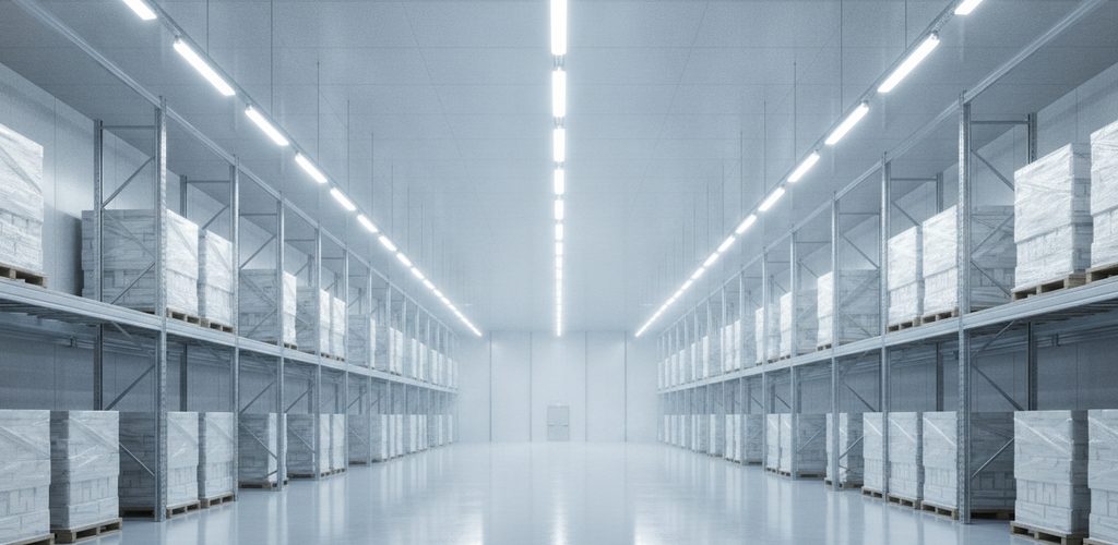 Kühlhaus und Lebensmittelbetrieb beleuchten: IP65, Kälte, Hygiene