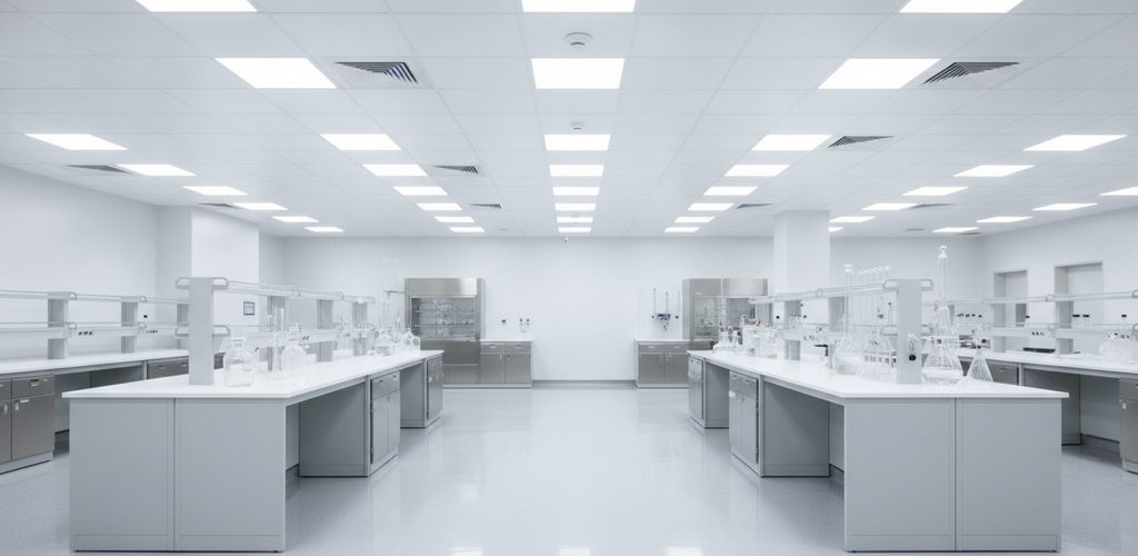 Laborbeleuchtung: Lux-Werte, Farbwiedergabe und Schutzart je Laborart