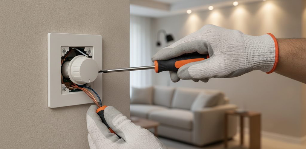 LED-Dimmer einbauen: Lichtschalter ersetzen, anschließen, testen