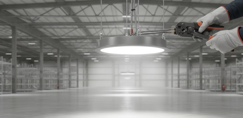 LED-Hallenbeleuchtung montieren: Abhängung, Anschluss, Abnahme