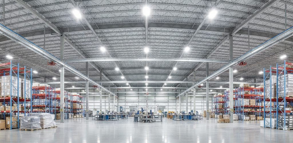 LED-Industriebeleuchtung auf einen Blick: Einsparung und Bauformen