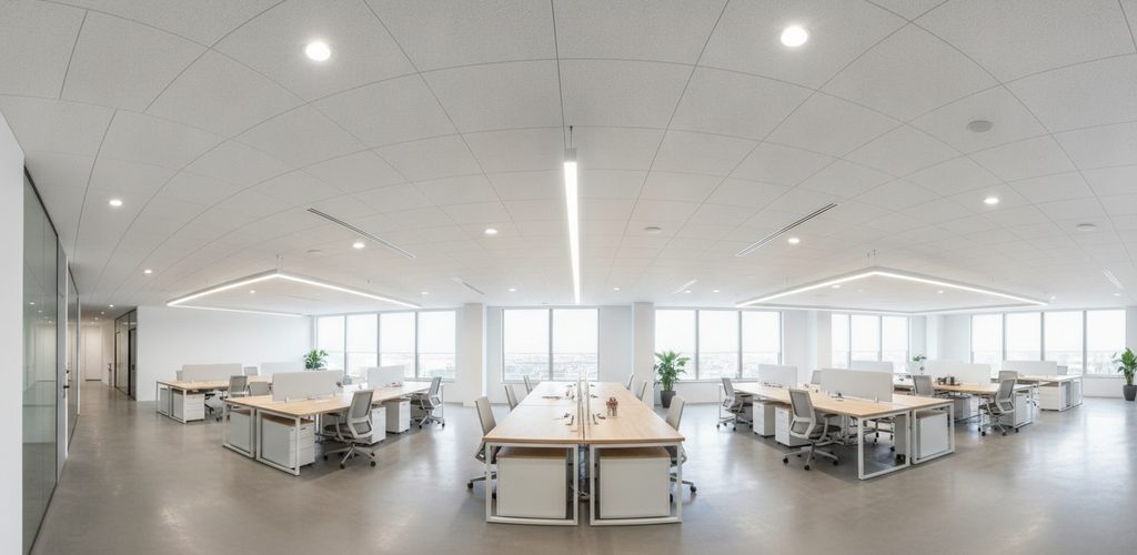LED-Leuchten für abgehängte Decken: Einbau oder Aufbau, Lumen, Ra