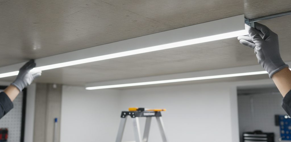 LED-Röhrenleuchte montieren: Anschluss, Höhe und Röhren einsetzen