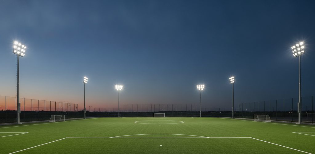 LED-Sportflutlicht auswählen: Leistung, Normen, Blendung, Flimmern