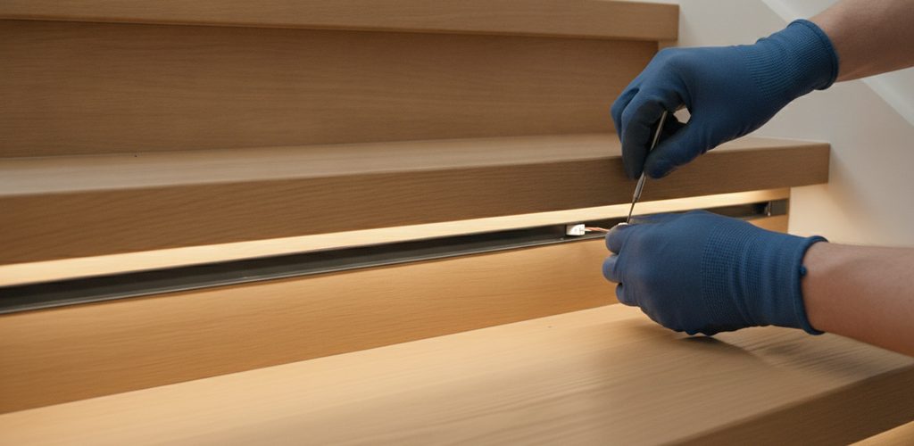 LED-Treppenbeleuchtung nachrüsten: Montage, Verkabelung und Prüfung
