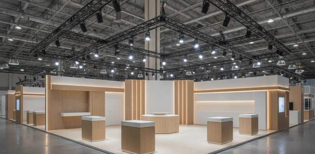 Messehalle und Messestand beleuchten: Lux, Akzentlicht, Lichtfarbe