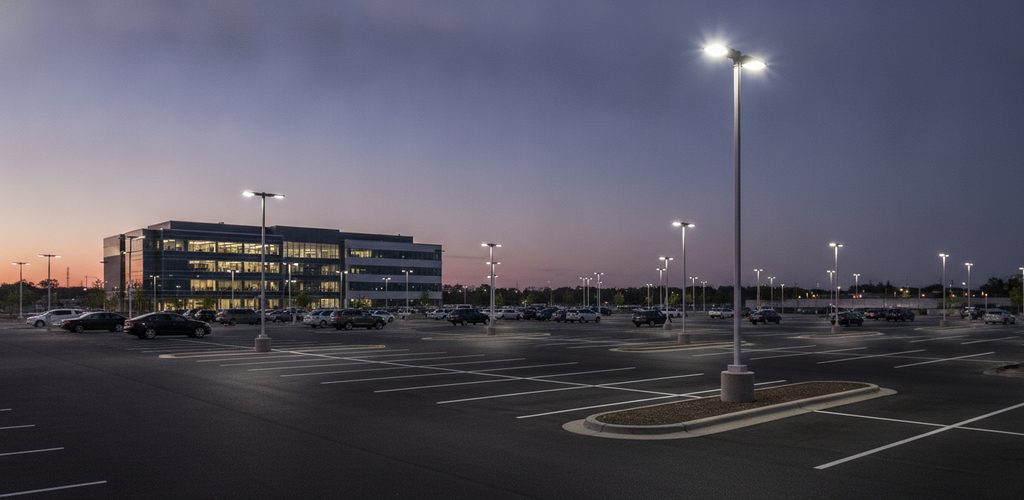 Parkplatzbeleuchtung planen: Masthöhe, Lichtfarbe, Steuerung