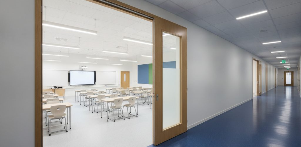 Schule: 621 Lux im Klassenzimmer, nur 128 Lux im Flur
