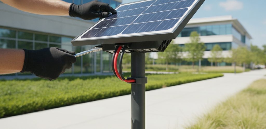 Solarleuchten installieren: Standort, Modulneigung, Anschluss, Pflege