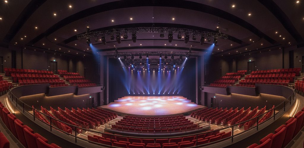 Theater, Konzertsaal und Kino beleuchten: Saal, Bühne, Backstage