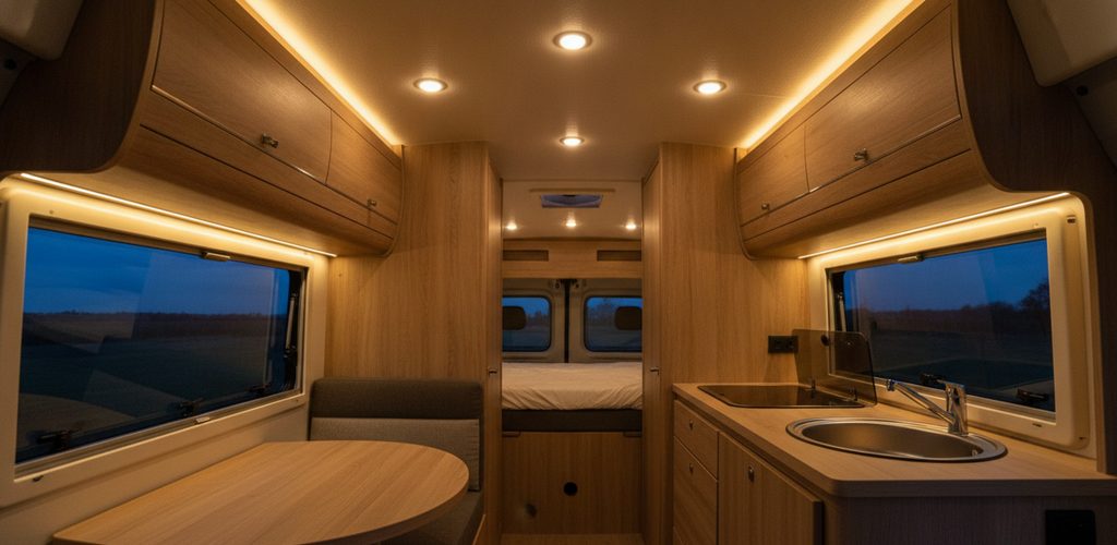 Wohnmobil, Wohnwagen, Bauwagen: LED-Beleuchtung im 12-V-Bordnetz