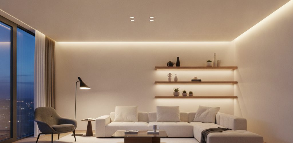 Wohnzimmer beleuchten: Lichtebenen, Lux-Werte, Lichtfarbe, Leuchten