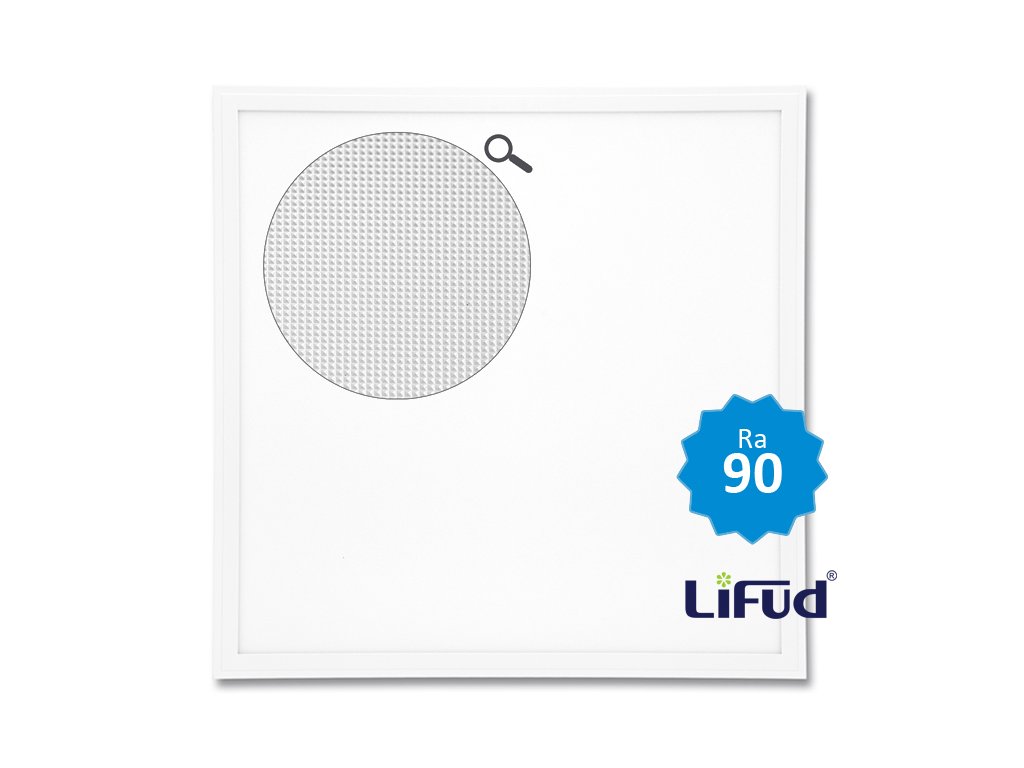 Weißes LED-Deckenpanel 600x600mm 45W lifud UGR RA90 tagweiß