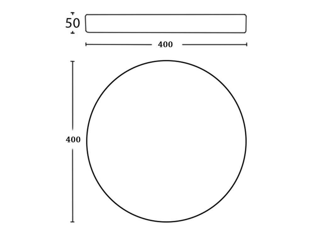 Weißes LED-Panel 400 mm 24W Smart CCT mit Controller 