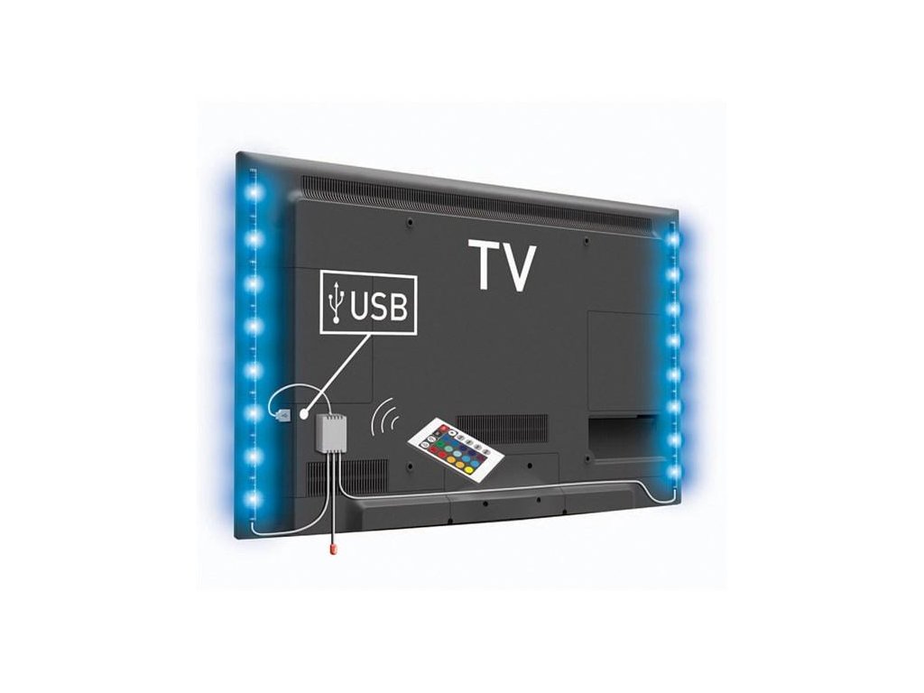 LED Streifen für die Rückseite des TV RGB mit USB 8,7W