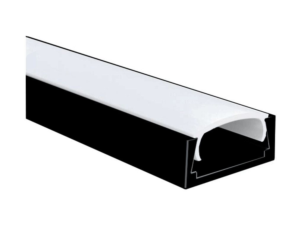 LED Profil Micro 2 schwarz 2m