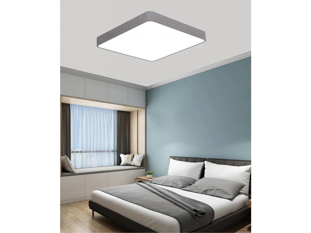 Graues Design LED Panel 500x500mm 36W tageslichtweiß