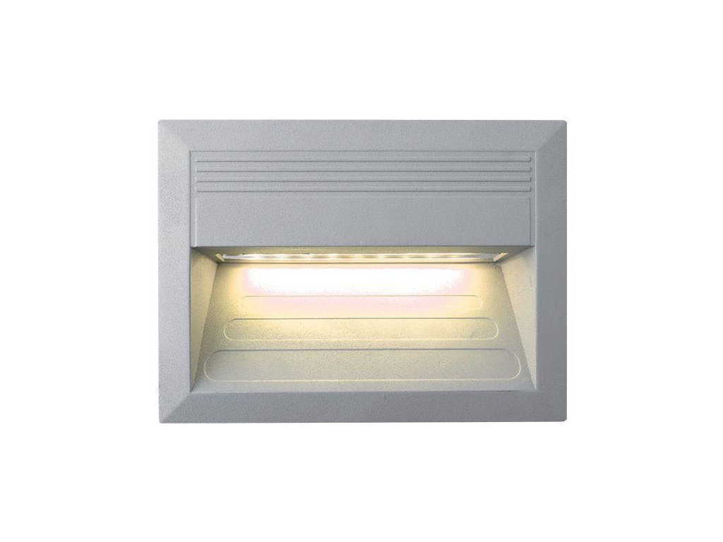 LED Wandeinbauleuchte für den Außenbereich 1,5W 135x180mm Incast warmweiß