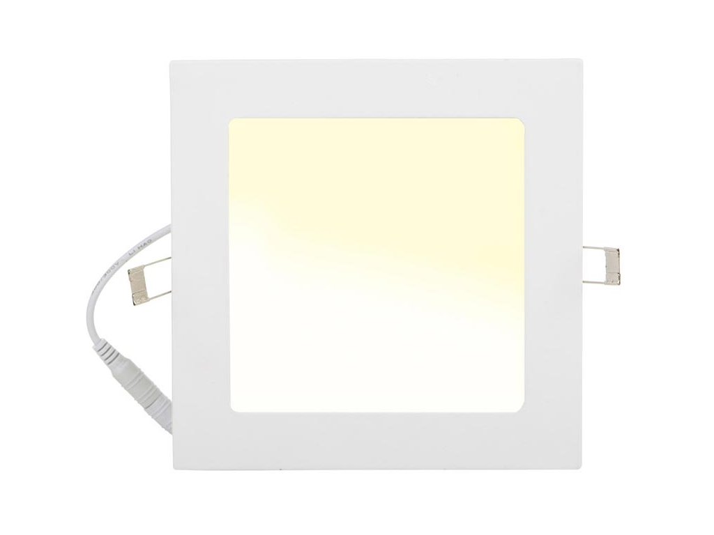 Weisser eingebauter LED Panel 175 x 175mm 12W Warmweiß