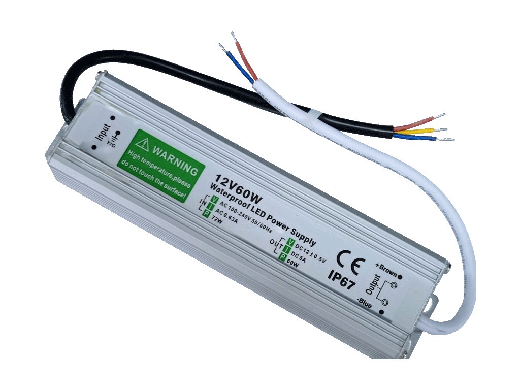 LED Netzteil 12V 60W SLIM IP67 wasserdicht
