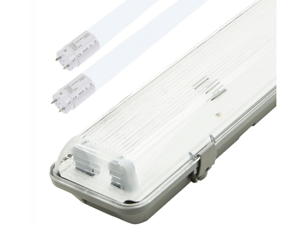 LED-Leuchtstofflampe 150cm + 2x LED-Leuchtstofflampe kaltweiß 2400lm