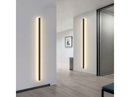 Moderne schwarze LED-Wandleuchte 30W 100cm/5cm IP65 4500K