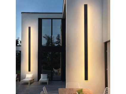Moderne schwarze LED-Wandleuchte 45W 150cm/5cm IP65 4500K