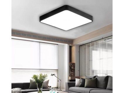 Schwarzes design LED Panel 600x600mm 48W Neutralweiß IP44