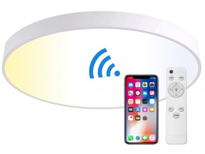Weißes LED-Panel 500 mm 36W Smart CCT mit Controller