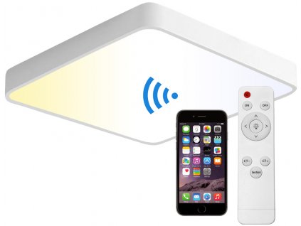 Weißes LED-Panel 500x500mm 36W Smart CCT mit Controller