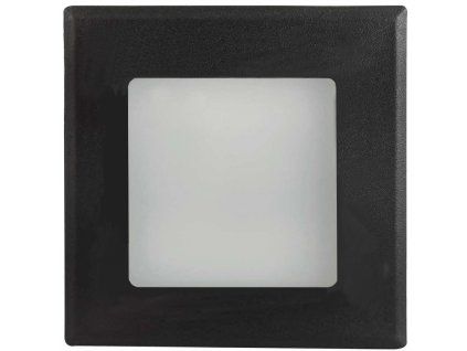 Schwarze LED Einbauleuchte DECENTLY IP44 2,5W neutralweiß IP44