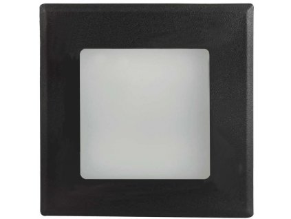 Schwarze LED Einbauleuchte DECENTLY IP44 2,5W tageslichtweiß