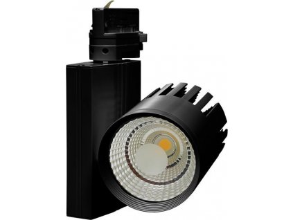 Schwarzer 3-Phasen LED Strahler 20W tageslichtweiß