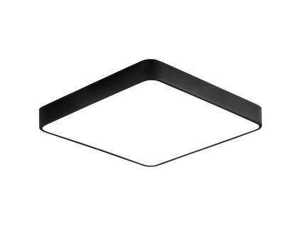 Schwarzes LED DeckenPanel 400x400mm 24W neutralweiß mit Sensor