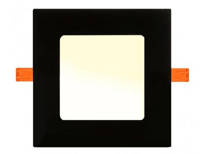 Schwarzes LED Panel für den Einbau 3W quadratisch 85x85mm warmweiß