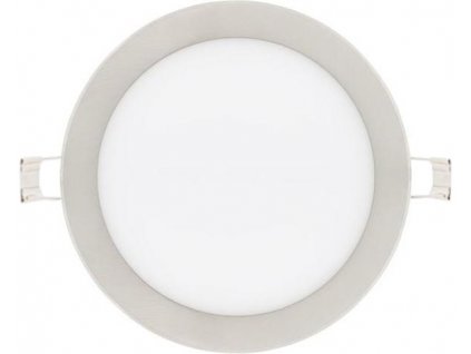 Rundes LED Panel für den Einbau in Chrom, 225 mm, 18 W, tageslichtweiß