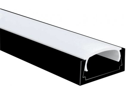LED Profil Micro 2 schwarz 2m