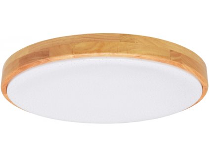 LED Deckenleuchte mit Fernbedienung 24W 420mm helles Holz LENA