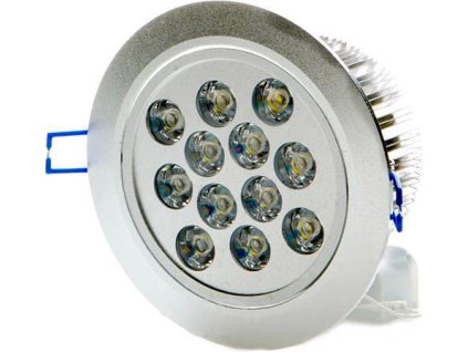 LED Einbaustrahler 12x 1W kaltweiß