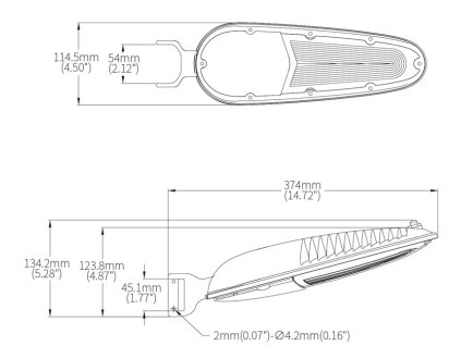 Silberne LED Öffentlichkeitsbeleuchtung 30W an Ausleger tageslichtweiß