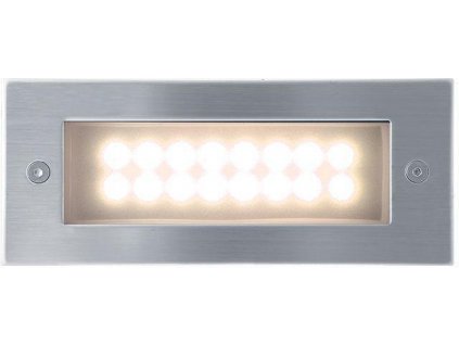 LED Wandeinbauleuchte für den Außenbereich 1W 70x170mm Index warmweiß