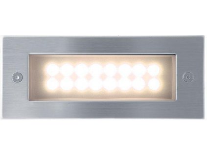 LED Wandeinbauleuchte für den Außenbereich 1W 70x170mm Index warmweiß