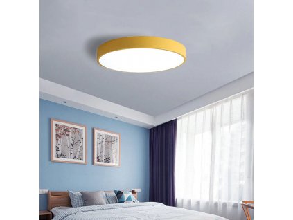 Gelbes Design LED Panel 500mm 36W Warmweiß