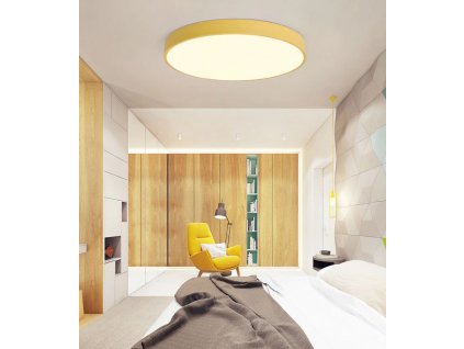 Gelbes Design LED Panel 600mm 48W Warmweiß